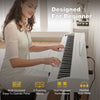 ♬Mustar 88 Key Semi Weighted Digital Piano Portable Keyboard Stool Chair