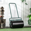 38L Garden Lawn Roller Push Fillable Water or Sand Heavy Duty Green