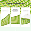 Hammock Hanging Double Cotton Design Swing Bed Portable w/ Pillow Green Striped