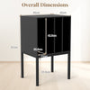 Record Player Stand Turntable Stand with Vinyl Storage Shelves for Living Room