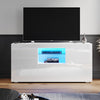 High Gloss White TV Stand Unit Sideboard Storage Cabinet Cupboard with LED Light