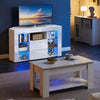 Modern Corner TV Unit Stand Entertainment Center LED Cabinet High Gloss TV Pxbng