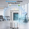 10L Portable Air Cooler Fan Humidifier Remote Timer 3 Speed Home Office Cooling