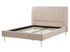 Velvet EU King Size Bed Beige MARVILLE