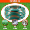 GARDEN HOSE PIPE REEL REINFORCED OUTDOOR HOSEPIPE GREEN 15M 20M 25M 30M 50M
