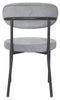 2 Velvet Dining Chairs Velvet Seat Chairs Plush velvet seat and backrest