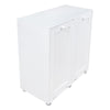 Saxony Laundry Cabinet 2 Tilt-Out Baskets Hamper Storage Box Wooden Clothes Bin