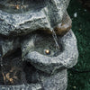 Stone Fountain Water Feature LED Lights Polyresin Statues Outdoor Indoor Decor