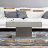 High Gloss Coffee Table with LED Light Living Room Cocktail Sofa Center Table