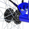 With Basket Blue UK 24 Inch Adult Trike Tricycle Foldable 3 Wheel Bike 7-Speed