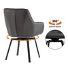 1pc 360° Swivel Dining Chairs Velvet Padded Seat Kitchen Chair Three Color