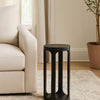 Wooden Round 23" Sofa Side End Table 2 Shelf Bedroom Night Stand Space Saving