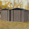 Metal Steel Garden Shed 6x8ft,3x5ft Storage Sheds Lockable Outdoor Tool House