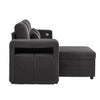 L-Shaped Convertible Sofa Bed Corduroy 3-in-1 Sleeper Sofa with Storage Chaise