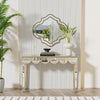 Mirrored Console Table Luxury Freestanding Sofa Side Table for Corridors Lobbies