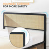Double Size Wood Bed Frame with Headboard Footboard Strong Metal Slats Support