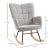 Nursing Rocking Chair Nursery Glider Rocker Armchair for Living Room Refurbished