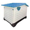 HugglePets Plastic Dog Kennel Weatherproof Pet House In & Outdoor Animal Shelter