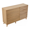 Buffet Storage Cabinet Rattan Door Cupboard Living Room Wooden Shelves Sideboard