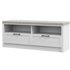 Shoe Storage Bench w/ Removable Cushion, Open Compartments & Drawers Refurbished