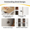Kitchen Island on Wheels, Rolling Kitchen Storage Trolley with Worktop & Drawers