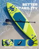 10'6"x33"x6" Inflatable Stand Up Paddle Board for Adults, Ultra-Light Sup Board