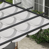 3x3(m) Pergola Gazebo Awning Canopy Garden Sun Shade Shelter Aluminium