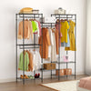 Heavy Duty Garment Rack Clothes Rack with Adjustable Shelf Hanging Rails Hooks