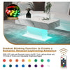 High Gloss Coffee Table with LED Light Living Room Cocktail Sofa Center Table