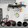 2 Pcs 2x4FT Heavy Duty Garage Wall Mounted Shelves,400lbs,Metal Storage Rack