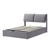 Ottoman Bed 4ft6 Double Upholstered Storage Bed Frame with Headboard & 3 Drawers