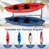 Freestanding Kayak Storage Rack with 6 Lockable Wheels-Black
