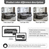 3 Seater Sofa Corner Sofa with Storage Chaise L Shaped Sofa Couch Settee Grey