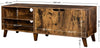 Industrial Rustic TV Cabinet Media Stand Unit w/ 2 Doors & 2 Adjustable Shelves