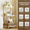 3 Tier Gold Ladder Shelf, Small Bathroom Organizers and Storage,Small Plant Rack