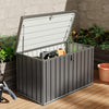 XLarge Outdoor Storage Box Metal Chest Cushion Shed Garden Patio Container 400L