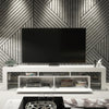 TV Unit 200cm Sideboard Cabinet | Cupboard TV Stand | White High Gloss Doors