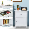 Set of 2 Nightstand Modern Sofa Side Table End Table Accent Side Table White