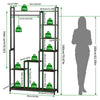 72" Tall Plant Stand Indoor Large Metal Wood Plant Shelf Heavy-Duty Display Rack