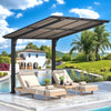 Metal Freestanding Hardtop Gazebo Aluminium Outdoor Pergola Waterproof for Patio
