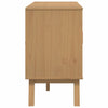 Sideboard Kitchen Storage Cabinet Shelves Brown 114x43x73.5cm Solid Wood Pine
