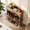 Slim Shoe Cabinet 3 Tier Drop Down Hallway Storage Unit