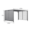 Aluminium Pergola Awning Summer Garden Gazebo Garden Canopy Outdoor Furniture
