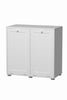 Saxony Laundry Cabinet 2 Tilt-Out Baskets Hamper Storage Box Wooden Clothes Bin