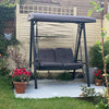 2 Seater Garden Swing Chair Outdoor Yard Patio Canopy Hammock Bench Loveseat