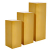 3pc/Set Metal Plinth Cylinder Dessert Pedestal Wedding Cake Flower Display Stand