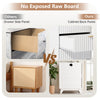 Modern 3 Drawers Bedside Table with Power Supply Nightstand Bedroom Furniture