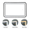 Illuminated Bathroom Mirror with LED Lights Demister Touch Sensor WallMounted Uk