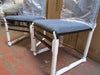 2 x Dusk Rae Dining Chairs Blue Velvet NEW