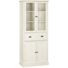 Freestanding Kitchen Cupboard, 5-tier Storage Cabinet with Adjustable Shelves an